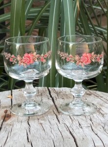 Verres à digestif vintage