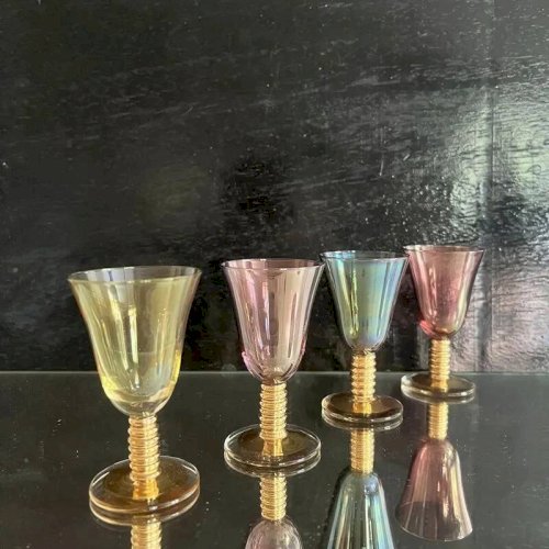 Verres à liqueur en cristal