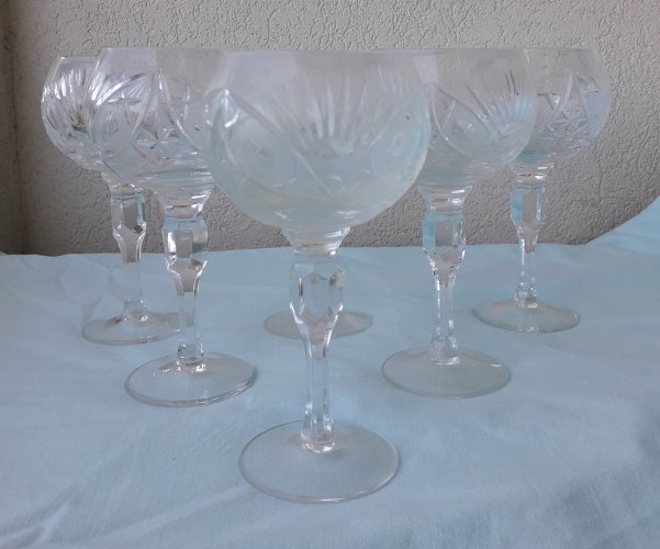 Verres à pied cristal