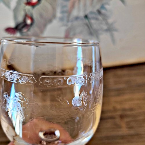 Verres à vin blanc Cristal Arques Matignon, cristal gravé lot de 6