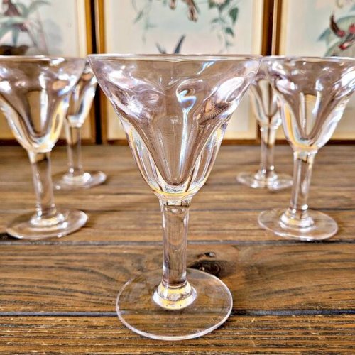 Verres bistrot vintage appelés trompeurs ou voleurs (lot de 6)