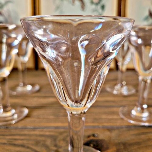 Verres bistrot vintage appelés trompeurs ou voleurs (lot de 6)