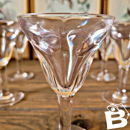 Verres bistrot vintage appelés trompeurs ou voleurs (lot de 6)