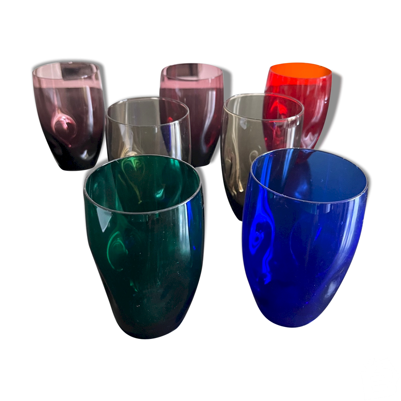Service à Thé Vintage Hans Merz 15 Pièces - Verre Jenaer - Design Bauhaus Années 70 RDA - État Correct