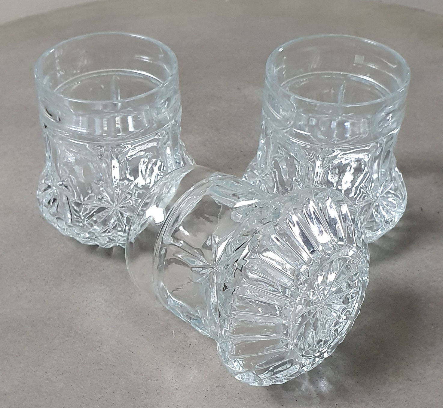 6 verres à eau, vintage Transparent - Vendu