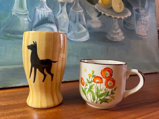 Verre/Vase Vallauris Grandjean