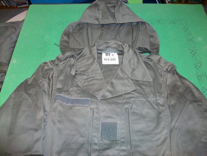 VESTE TREILLIS "SATIN 300" AVEC CAPUCHE