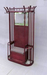 Vestiaire d'entrée par Hoffmann pour Kohn no Thonet -1910 -