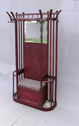 Vestiaire d'entrée par Hoffmann pour Kohn no Thonet -1910 -