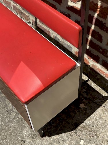Vestiaire dentrée vintage avec banc et miroir