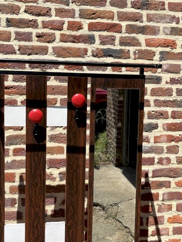 Vestiaire dentrée vintage avec banc et miroir
