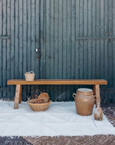 Victor, le banc brutaliste en bois N°17