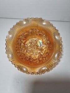 Carnival glass pocket tray