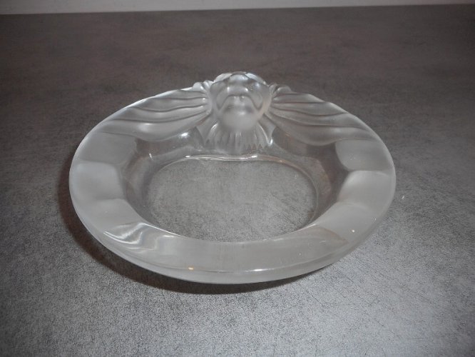 VIDE POCHE CENDRIER LION LALIQUE FRANCE