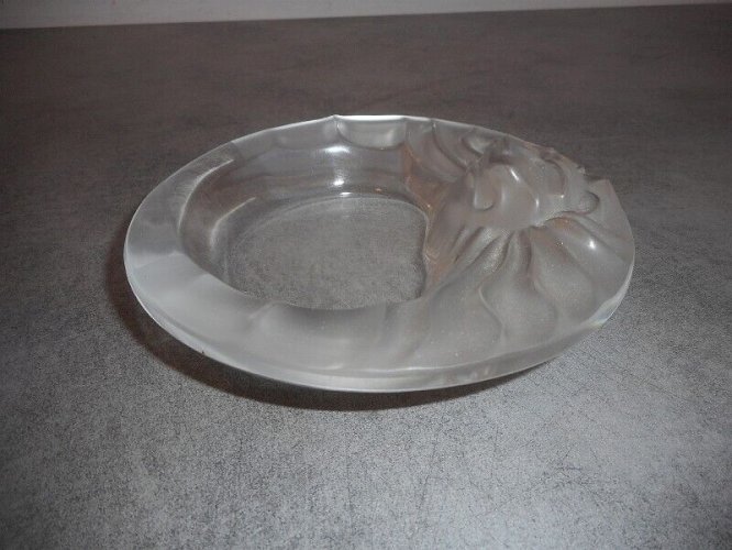 VIDE POCHE CENDRIER LION LALIQUE FRANCE