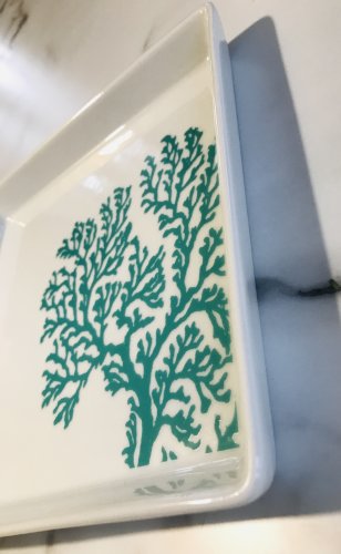 Vide poche céramique décor corail