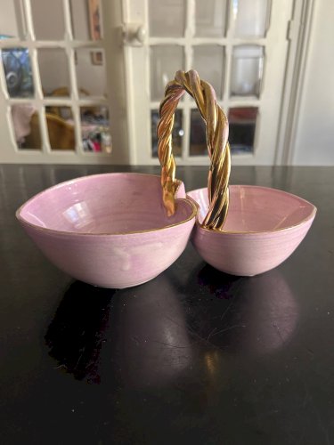 vide poche coeur en faïence de Louviers