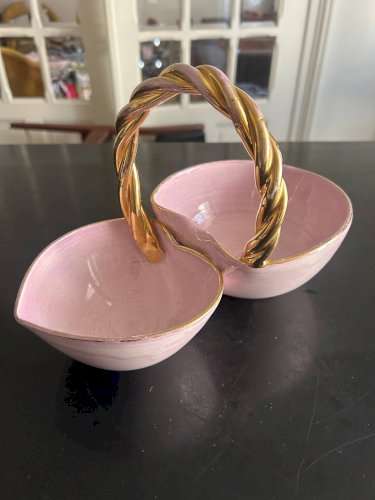 vide poche coeur en faïence de Louviers