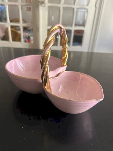 vide poche coeur en faïence de Louviers