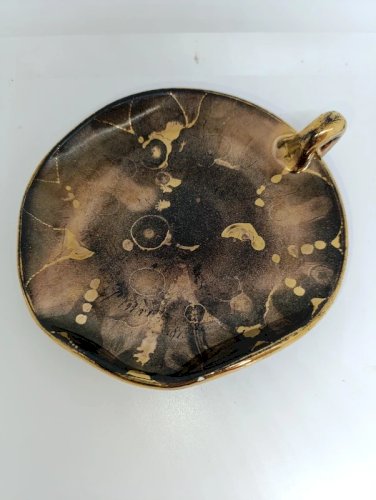 vide poche -coupelle en ceramique style leon pointu en bon etat