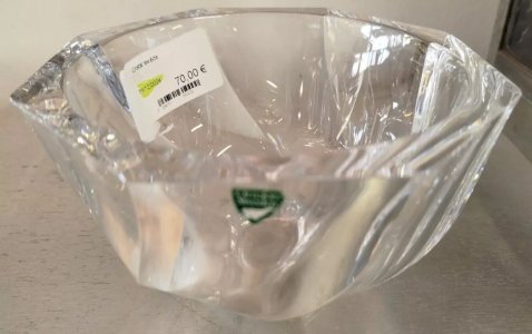 VIDE POCHE CRISTAL Sweden CRISTALLERIE Verre Bol Coupe Decoration 7VE 19/12