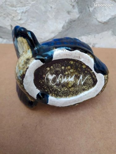 Vide poche design (poule?) signé des gres du morvan en bel etat