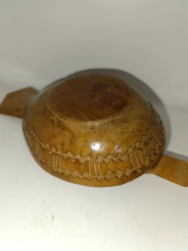 vide poche en bois sculpté en forme de canard en bon etat