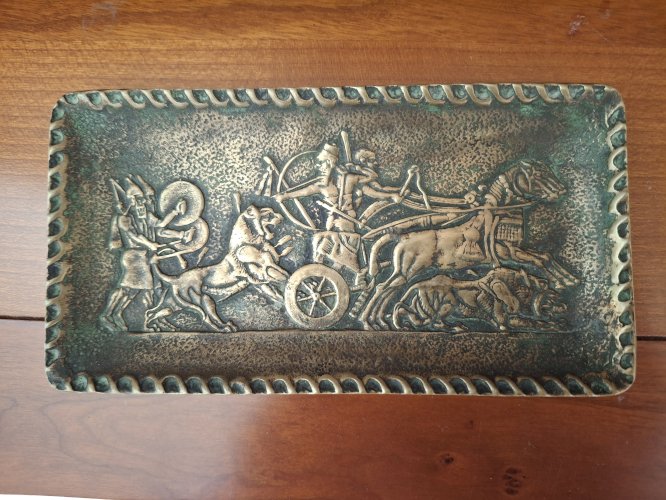 Vide poche en bronze 15,3 X 8 cm 265 grammes signé Max Le Verrier très bon état