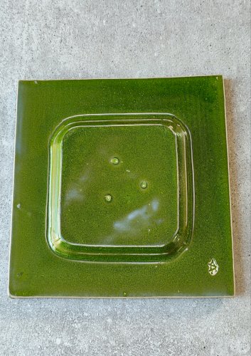 Vide-poche en céramique émaillée vintage signé , années 60/70