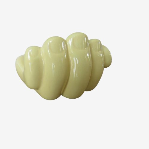 VIDE POCHE EN CERAMIQUE JAUNE EN FORME DE MAIN ANNEES 60 70 VINTAGE ERA JOUVE