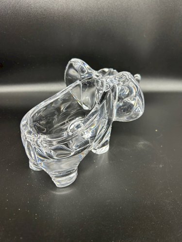 Vide poche en cristal éléphant grand modéle