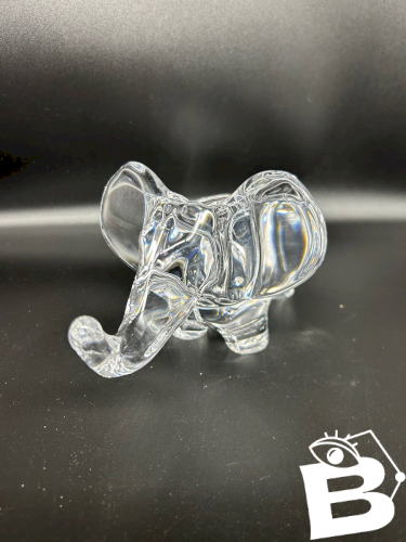Vide poche en cristal éléphant grand modéle