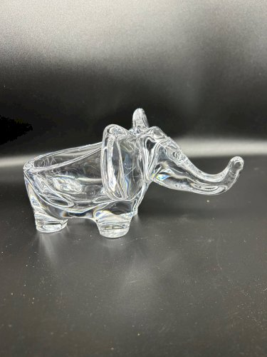 Vide poche en cristal éléphant grand modéle