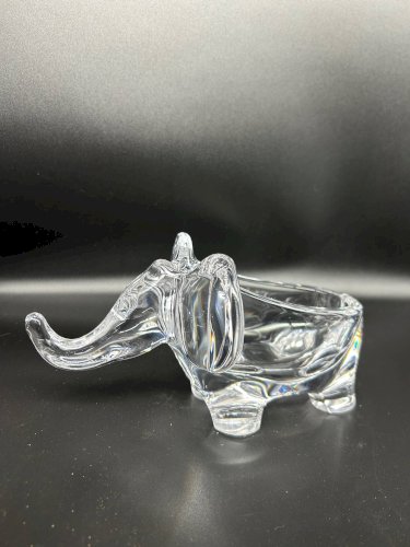 Vide poche en cristal éléphant grand modéle