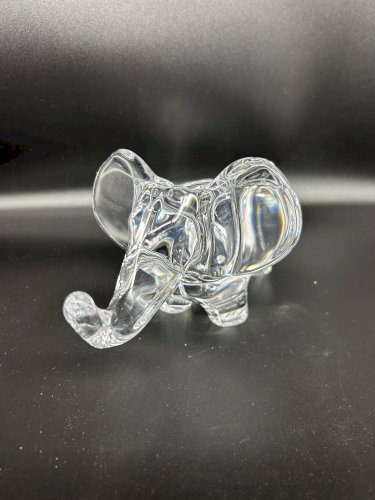 Vide poche en cristal éléphant grand modéle