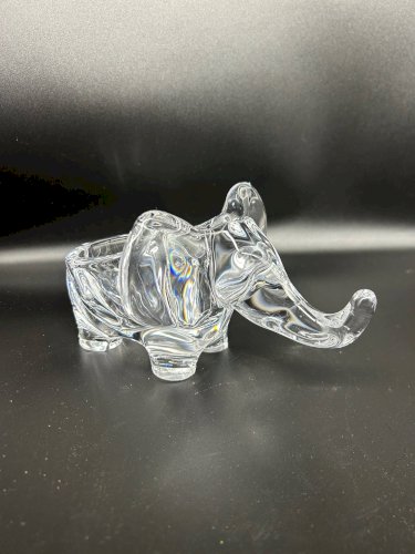 Vide poche en cristal éléphant grand modéle