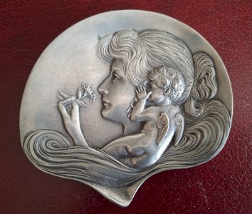Vide poche en étain art nouveau vers 1900 Achille Gamba