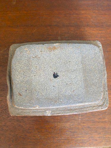 Vide poche en grès, attribué à , BARBARA DELFOSSE, céramique ancienne, raku.