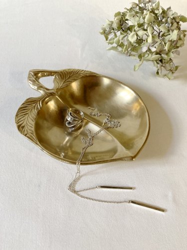 Vide-poche en laiton, forme de pomme