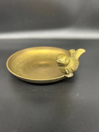 vide poche en laiton oiseau