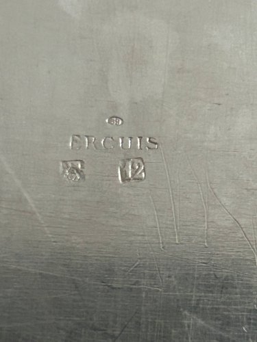 Vide poche en métal argenté Ercuis