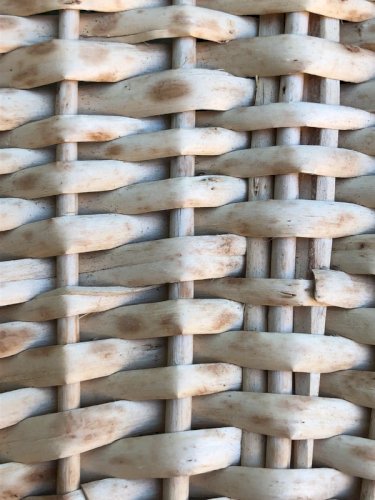Vide poche en osier en forme de cœur