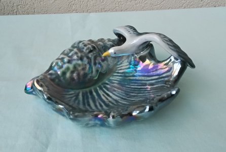 Vide-poche en porcelaine oiseau