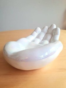 Vintage ceramic hand catchall