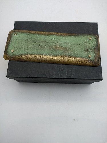 Vide poche Max Le Verrier. Triptyque en bronze .