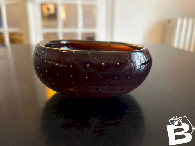 Vide poche Murano rouge et jaune