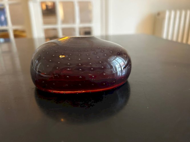 Vide poche Murano rouge et jaune