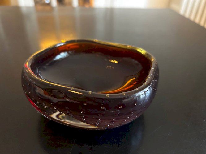 Vide poche Murano rouge et jaune