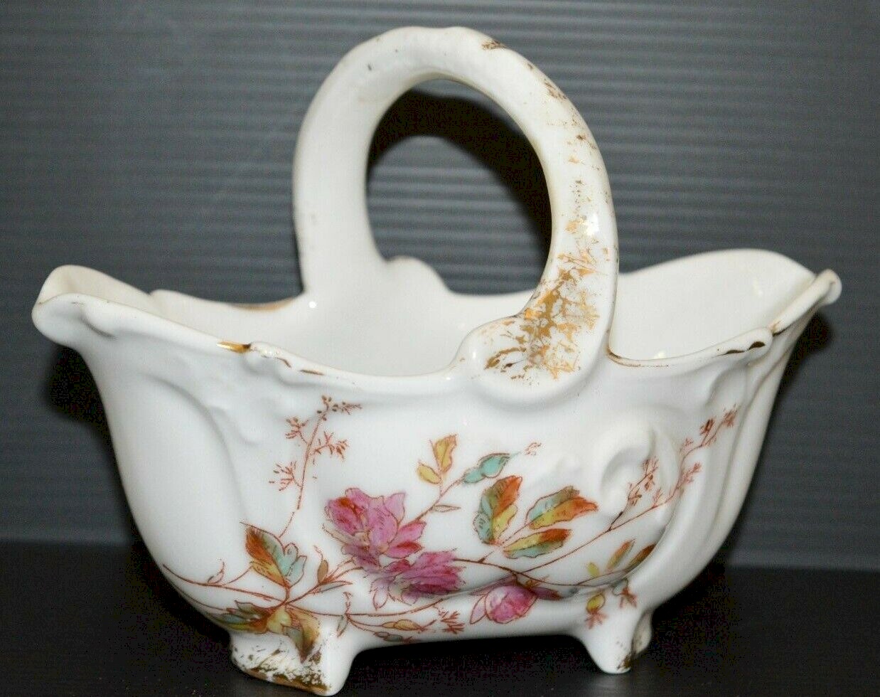JOLIE THEIERE PORCELAINE De PARIS XIXe à Décor De Fleurs PENSEES Collection Imgx1200 6929
