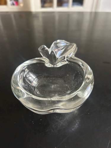 Vide poche pomme en cristal